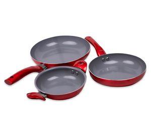 Set Sarten 3 unidades Tri-pack rojo