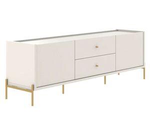 Rack TV 80" Jasper 1.8 off white Decocasa