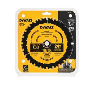Disco sierra 7-1/4" 24T eje 5/8" DWA171424