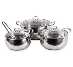 Batería Cocina 6 piezas Amsterdam gris