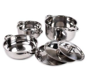 Batería Cocina 6 piezas Malaga gris