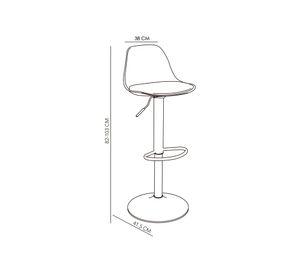 Silla bar Alma blanco