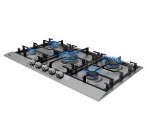 Encimera gas 5 quemadores Gsc 95330 SBA IX gris