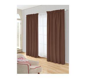 Set de Cortina Tabata 140x220 cm Café Doral