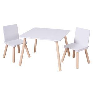Mesa infantil + 2 sillas Basic blanco