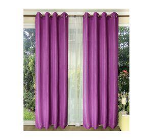 Set de Cortina Rústico 140x220 cm Fucsia Doral