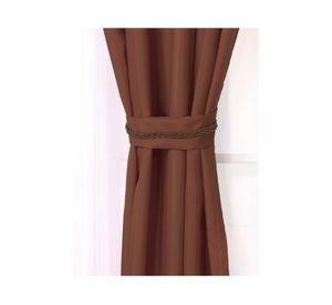 Set de Cortina Agatha 140x220 cm Café Doral