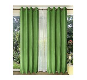 Set de Cortina Rústico 140x220 cm Verde Doral