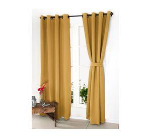Cortina Black Out 140x220 cm Victoria mostaza