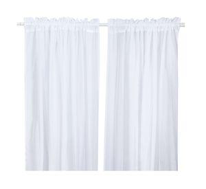Cortinas velo tubo 145x220 cm blanco