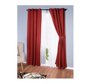 Set de Cortina 140x220 cm Rojo Doral