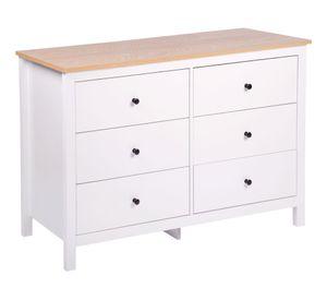 Cómoda New Provenzal 77x120x39 cm 6 cajones