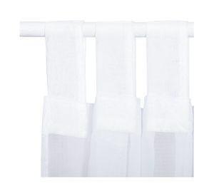 Cortinas velo presilla 145x220 cm blanco