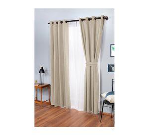 Set de Cortina Camila 140x220 cm Crudo Doral