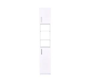 Combo 2 estantes organizador baño 2 puertas blanco