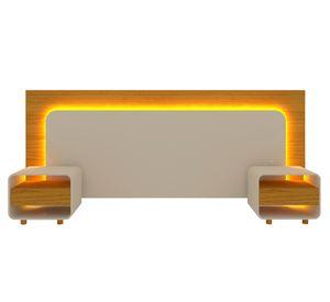 Respaldo 2 plazas + velador Innova