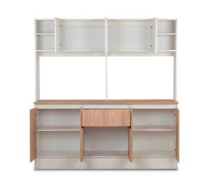 Mueble cocina 10 puertas 1 cajón Ibiza blanco/natural