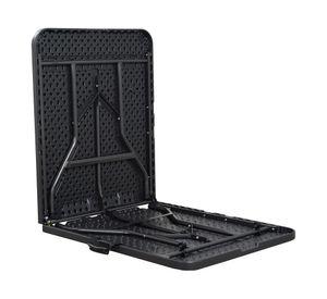Mesa plegable 180 cm negro