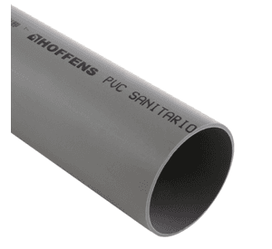 Tubo sanitario 75 mm x1 m PVC