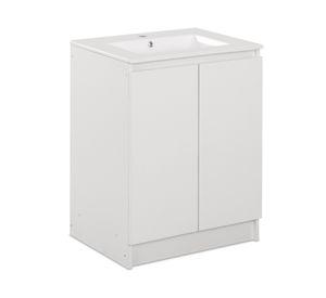Mueble vanitorio Lisboa zócalo 82x60x46.5 cm blanco