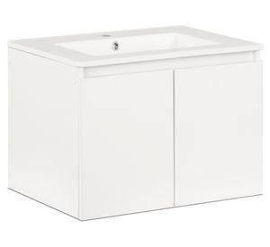 Mueble vanitorio aereo Mónaco 45x60x46.5 cm blanco