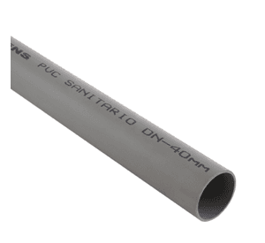 Tubo sanitario 40 mm 3 m PVC