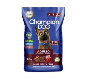 Alimento perro 15 kg carne y pollo Champion Dog