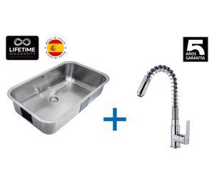 Lavaplatos 20x78.7x48.2 inox + Grifo IN 934 CR
