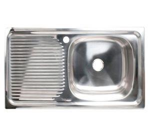 Lavaplatos empotrado 80x43.5 cm derecha inox Splendid