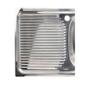 Lavaplatos empotrado 80x43.5 cm derecha inox Splendid