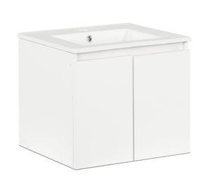 Mueble vanitorio aereo Mónaco 45x50x46.5 cm blanco