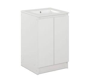Mueble vanitorio Lisboa zócalo 82x50x46.5 cm blanco