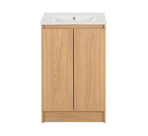 Mueble vanitorio Lisboa zócalo 82x50x46.5 cm olmo
