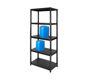 Repisa 5 Niveles negro 190x71x38 cm
