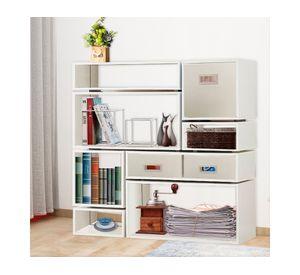 Estante modular bajo simple blanco 19.5x34.5x30.2 cm
