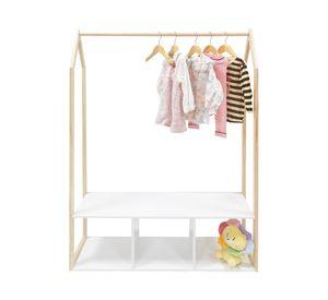 Clóset infantil madera 3 Espacios 150x96.6x30.2 cm