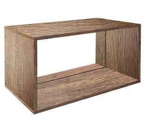 Estante modular alto doble natural 34.5x64.5x30.2 cm