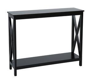 Mesa arrimo Álamo negro 80x100x30 cm