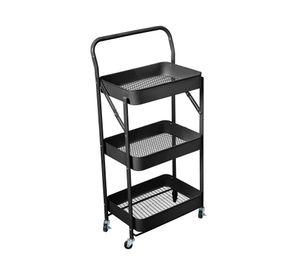 Carro bar Plegable negro