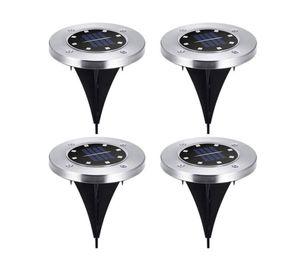 Set 4 estacas solares jardín 20JXP635 gris