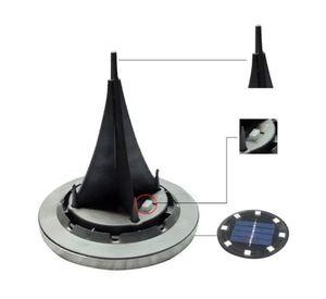 Set 4 estacas solares jardín 20JXP635 gris