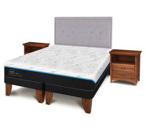 Cama europea Green Infinity king base dividida + set muele Ganges