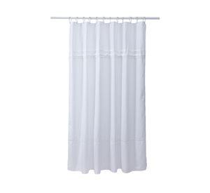 Cortina baño Broderie blanco 180x180 cm
