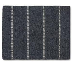 Bajada de cama Aconcagua lana gris oscuro 60x90 cm
