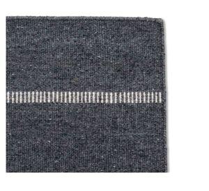 Bajada de cama Aconcagua lana gris oscuro 60x90 cm