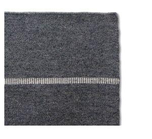 Alfombra Aconcagua lana gris oscuro 300x400 cm