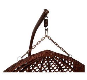Silla colgante XXL Hawái caramelo + cojín café