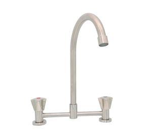 Combinación de lavaplatos cocina 8Dukan Brushed Nickel Gris Brushed Nickel