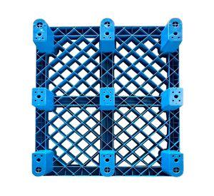 Pallet HDPE 9 tacos 120x100x15 cm azul