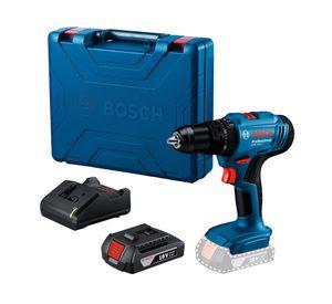 Taladro inalámbrico percutor/atornillador GSB 183 + batería 18 V 2.0 Ah + cargador GAL 18 V-20 + maletín